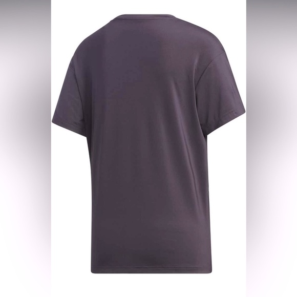 Adidas Women's Dark Purple Short Sleeve Tee - Picture 5 of 7